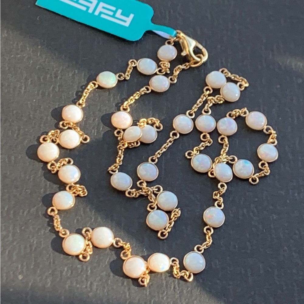 Effy “Aurora” Australian Opal necklace-14k gold - Picture 10 of 14